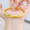 【限时克减150元】足金999.9 #复古风 椭圆古法空心固口光圈素圈手镯泥鳅背贵妃镯（面宽约7.4-7.8mm）(GFSZW00201-3)预售产品下单后不退款不退货不换货不补差价 商品缩略图3