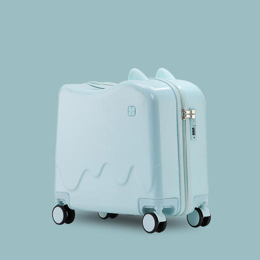 【大空间，小夹层】儿童行李箱 可骑可坐轻便小型登机箱 男女拉杆旅行箱包 密码箱18寸-QQ 商品图8