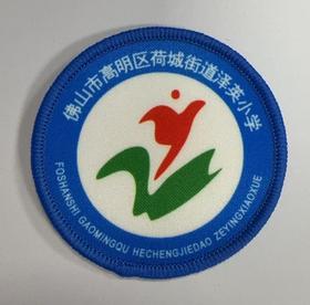 通版佛山市高明区荷城街道泽英小学包边校徽名贴章可缝烫现货发51