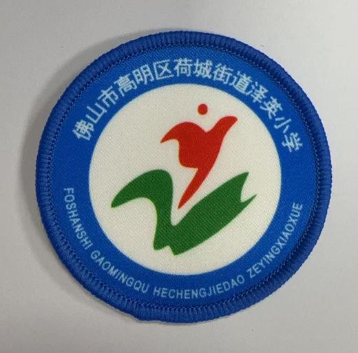 通版佛山市高明区荷城街道泽英小学包边校徽名贴章可缝烫现货发51 商品图0