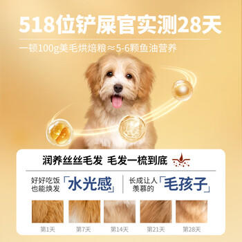 伯纳天纯烘焙美毛狗粮鲜肉美毛犬粮鸭肉梨2kg/4斤 商品图1