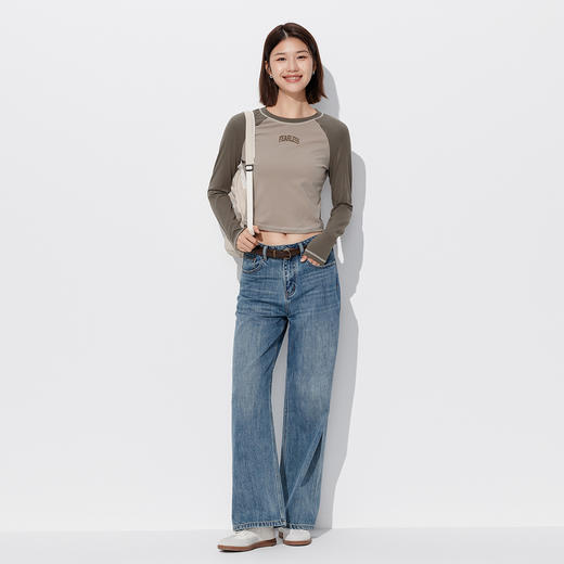 【T恤】女装撞色T恤 1P3222208 商品图3