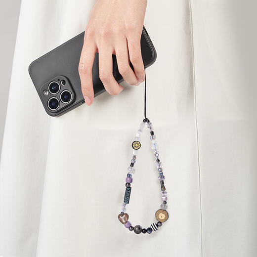 大英博物馆X苏州博物馆亚述系列萌狮手机链-黑银款 商品图1