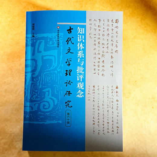 知识体系与批评观念 古代文学理论研究第六十辑 胡晓明 商品图1