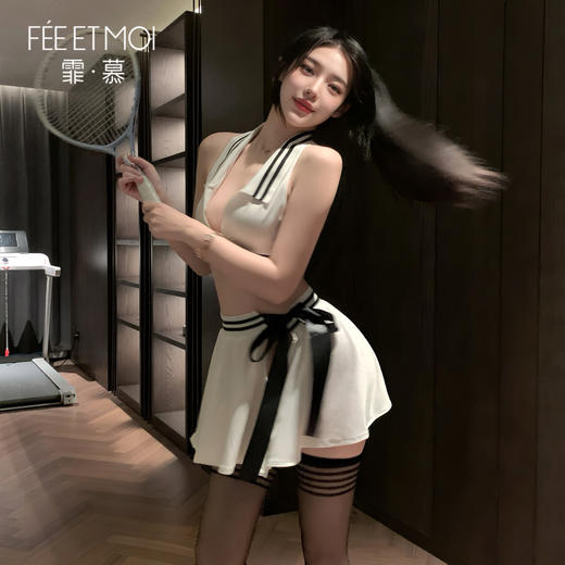【情趣内衣】霏慕 网球女神运动分体套装ZY38 商品图1