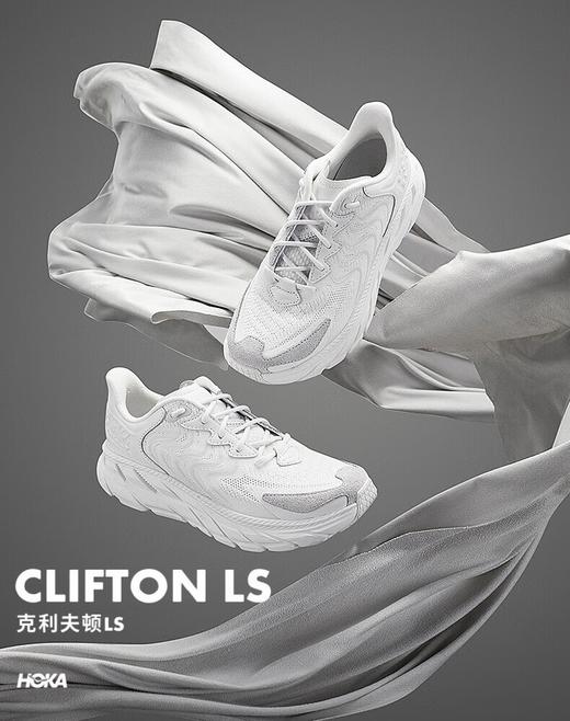 HOKA ONE ONE男女款秋冬克利夫顿LS运动休闲鞋CLIFTON LS复古透气 商品图0