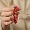 【敦煌双圈水晶跑环手串】敦煌福泽南红玛瑙双圈手串女 天然紫水晶好运珠海蓝宝冰飘南红叠戴手链新中式国潮礼物 商品缩略图3