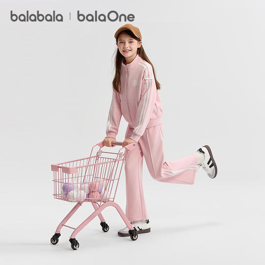 巴拉巴拉balaOne女童套装儿童长袖2件套2025新款秋装运动休闲甜美 商品图2