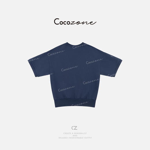 COCO ZONE 刘一一 “蓝调时刻”100棉亲肤透气女短袖T恤 CD2A1363 商品图1