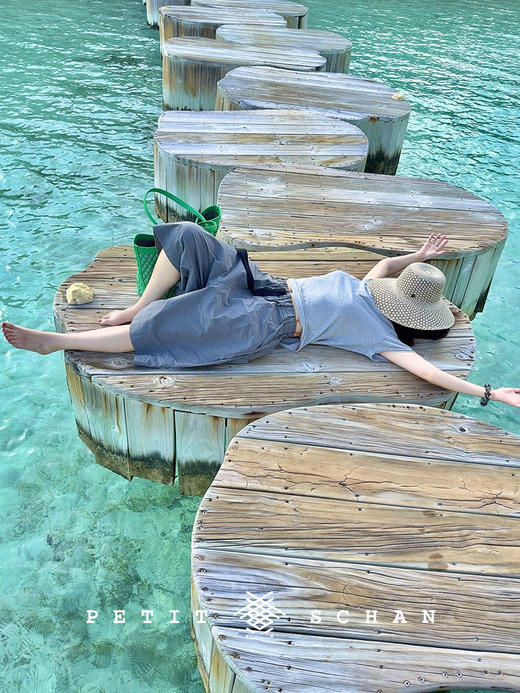 PETIT SCHAN小闪 #063 babysbreath 满天星 巴拿马草度假高级感纯手工六芒星编织大檐草帽 商品图8