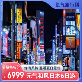 【暑期畅玩季】8.5/8.14出发-2025氧气旅行团邂逅夏日霓虹日本6日游