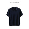 PLUS CRASH夏季海鸥领的开襟设计100%绵羊毛针织纯色短袖Polo衫 商品缩略图4