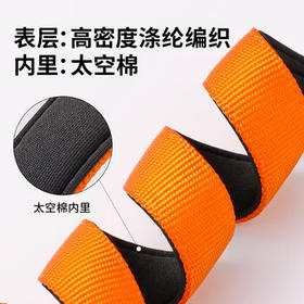 petlimit狗狗脖圈项圈小中大型犬颈圈泰迪金毛狗链脖套宠物用品柔软 桔色S