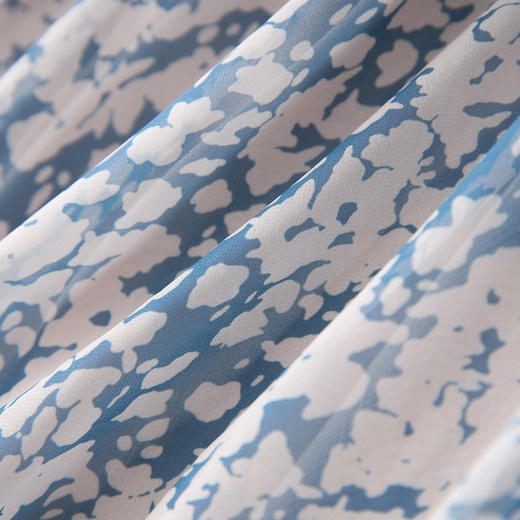 「高货wl」全新升级【铂金会员330/天猫439/差价109】(35554)洛诗琳法式气质印花连衣裙2026夏季薄款收腰显瘦雪纺裙 商品图3