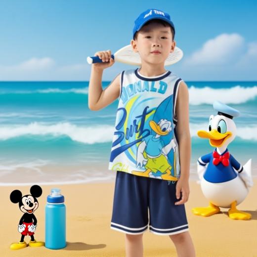 【迪士尼任选2件套装】夏日透气短袖短裤套装 商品图3