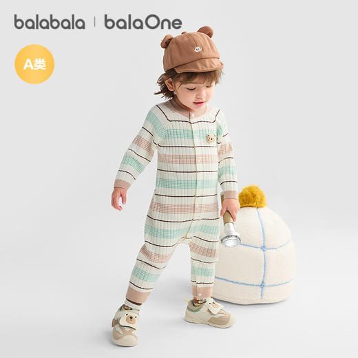 巴拉巴拉婴儿连体衣宝宝新生儿衣服爬服哈衣2025新款时尚洋气潮流 商品图2