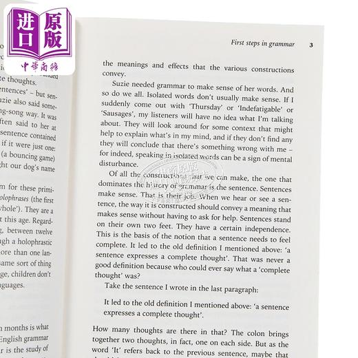 预售 【中商原版】David Crystal Making Sense The Glamorous Story of English Grammar 理解 英语语法的故事 英文原版进口图书 商品图3