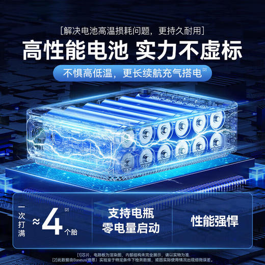 倍思 超能量2合1应急启动电源（1000A）黑色 商品图2