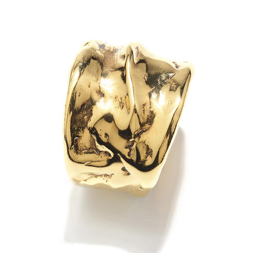 北京仓｜Goossens Paris-Lutèce-金色 纹理 大号 戒指［法国设计师］ 商品图6