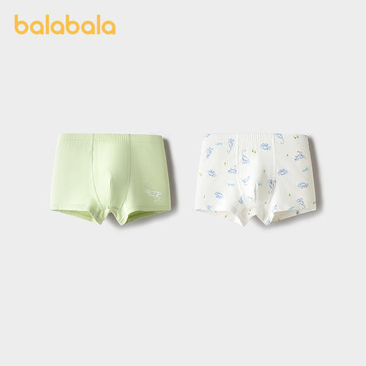 巴拉巴拉男童内裤平角大童四角短裤抗菌不夹P两条装 商品图2