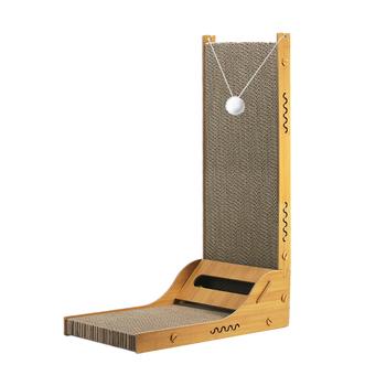 萌嘟星宠 立式L猫抓板大号耐磨瓦楞纸猫咪磨爪玩具带小球 商品图0