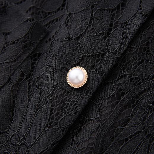 「高货wl」全新升级【铂金会员339/天猫459/差价120】(99021)洛诗琳气质小香风睫毛蕾丝上衣气质直筒半身裙两件套女 商品图3