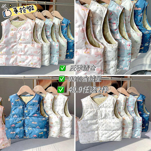 【 P.X胖胖象超值49.9/2件】5A级抗菌RDS国际认证秋冬季新款羽绒马甲聚！ 商品图0