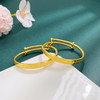 【限时克减150元】足金 #儿童/宝宝 3D硬金空心推拉童镯快乐宝贝宝宝童镯/对（面宽约4.7-5.1mm，厚约2.6mm(AR3DTZ00019)预售产品下单后不退款不退货不换货不补差价 商品缩略图0
