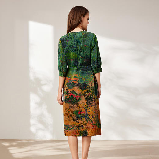 TANGY Collection天意2025秋季新品商场同款女印花连衣裙L253809 商品图2