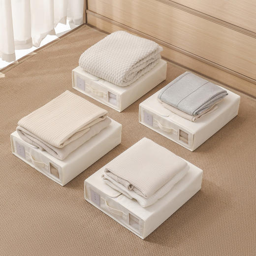 床单被套四件套收纳盒 被单被罩衣物收纳箱衣柜布艺可折叠储物箱 商品图3