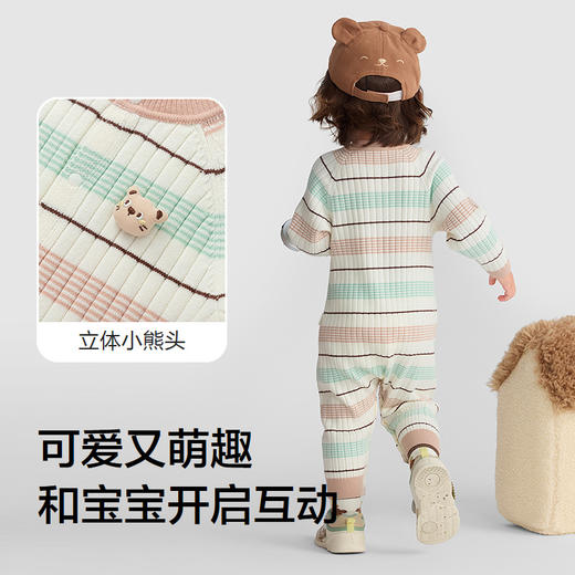 巴拉巴拉婴儿连体衣宝宝新生儿衣服爬服哈衣2025新款时尚洋气潮流 商品图3
