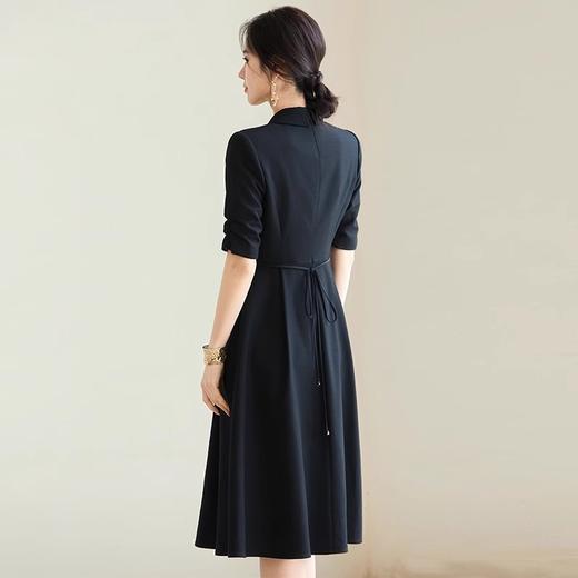 IWY/扶摇系列黑色短袖西装连衣裙女气质通勤职场商务正装套裙接待工作服FYQ655 商品图4