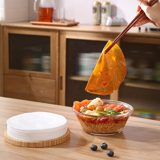 【批发】美丽雅煲汤吸油纸吸附油脂少油轻食 60片/袋 商品图5