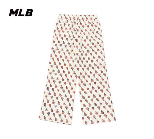 【M/L断码服】【微瑕，如无货做退款处理】MLB满印老花时尚针织长裤3APTM0431 商品图1