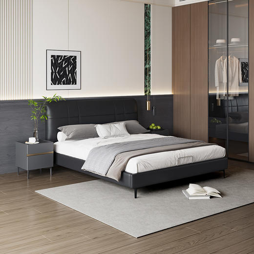 顾家家居整装 现代简约 皮艺床KZ.B1071PQ1 悠悠 商品图1