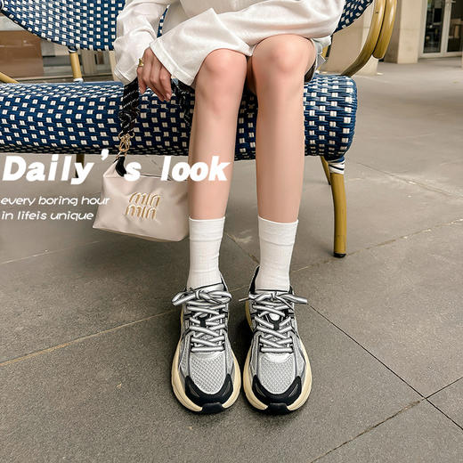 【*乐源头代工厂 SOFTTECH软弹里科技 抑菌透气】柔软舒适老爹鞋 商品图6