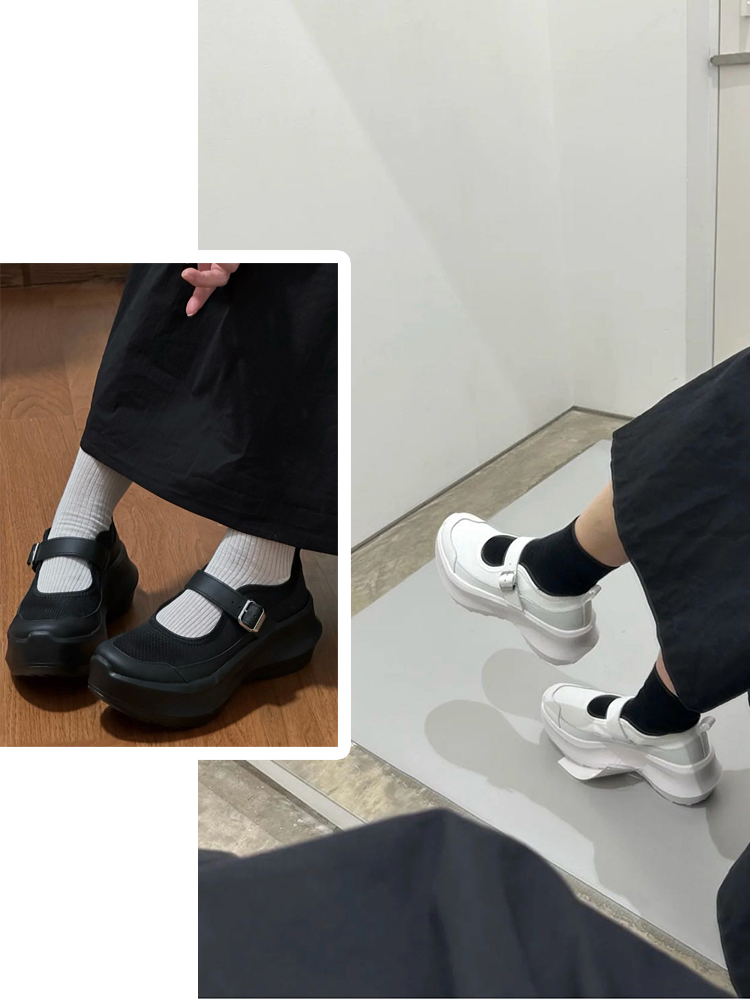 现货 THS-限时 sal家 女士 萨洛蒙联名川久 厚底玛丽珍超轻巨舒服松糕厚底鞋 2色 BZ1249