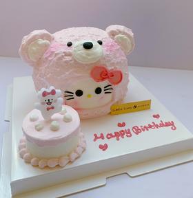 狮子家-hello kitty 粉红熊主题 生日蛋糕 纪念日蛋糕 聚会 仪式感必备 健康甜品