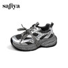 Safiya/索菲娅2025时尚珍珠网面透气增高厚底运动休闲老爹鞋SFD3112125 商品缩略图11