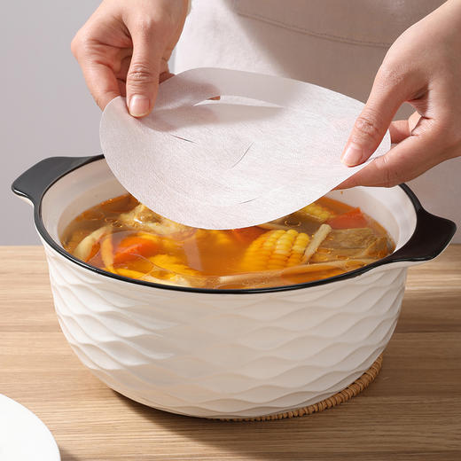 【批发】美丽雅煲汤吸油纸吸附油脂少油轻食 60片/袋 商品图3