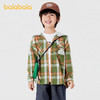 巴拉巴拉童装儿童外套格子宽松连帽上衣男童小童秋装户外休闲时尚 商品缩略图1