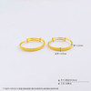 【限时克减150元】足金 #儿童/宝宝 3D硬金空心推拉童镯快乐宝贝宝宝童镯/对（面宽约4.7-5.1mm，厚约2.6mm(AR3DTZ00019)预售产品下单后不退款不退货不换货不补差价 商品缩略图3