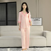 TZW-缎面睡衣女款高级感蕾丝边睡裙冰丝夏季薄款长裤套装可外穿家居服 商品缩略图4