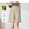 【竹纤维防晒西装短裤】逸阳夏薄款五分高腰直筒通勤裤子1165 商品缩略图7