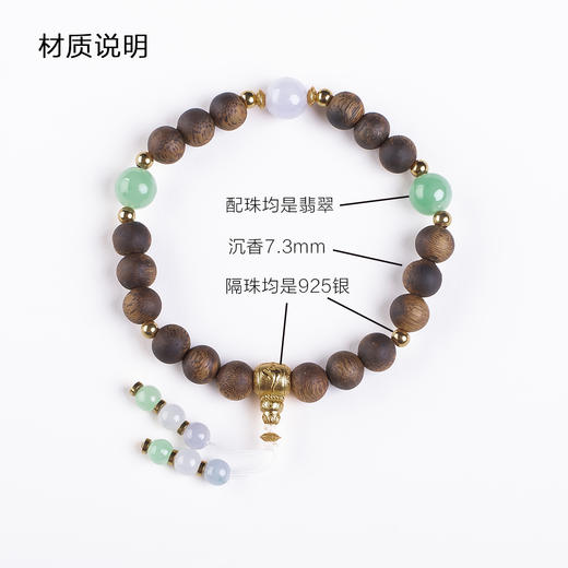xy0428沉香+翡翠手串 商品图9