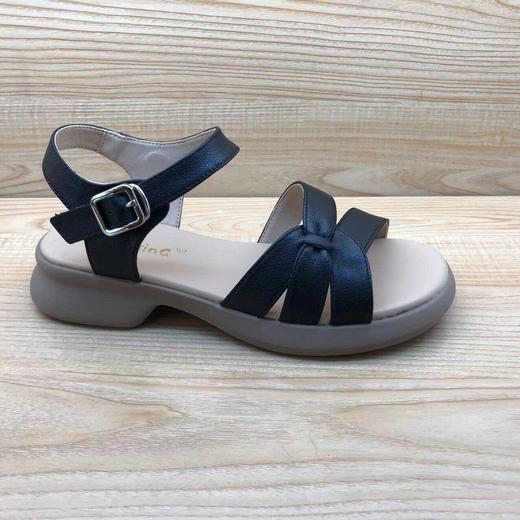 豪行2024年夏季新品时尚休闲真皮简约女凉妈妈鞋24215882 商品图2