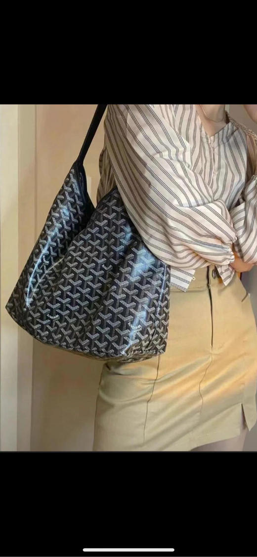 戈雅 hobo 黑色 老花 单肩包 商品图2