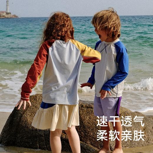 美国WOL 儿童户外长袖速干T恤运动排汗夏装跑步登山防晒服|小爪衣 商品图2