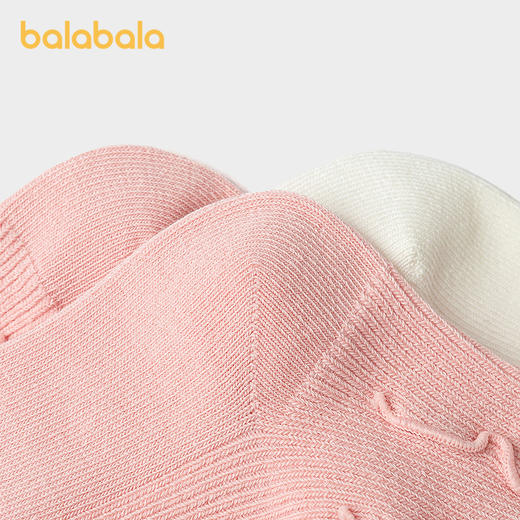 巴拉巴拉女童袜子秋新品儿童中筒袜蝴蝶结甜美两双装 商品图2