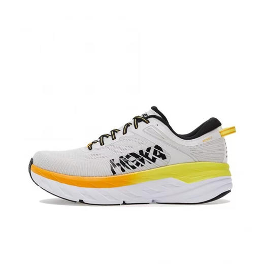 HOKA ONE ONE Bondi 7 舒适百搭 织物网布减震防滑耐磨透气轻便回弹 低帮跑步鞋 商品图9